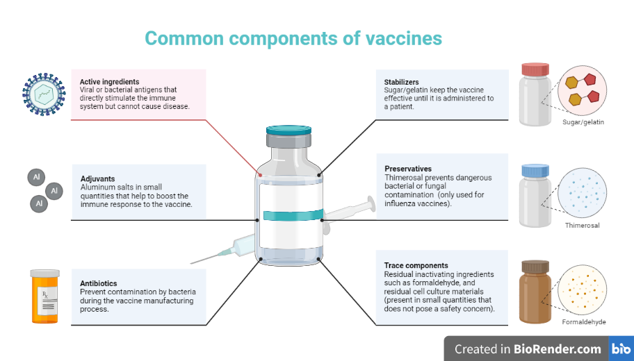 Composition of vaccine