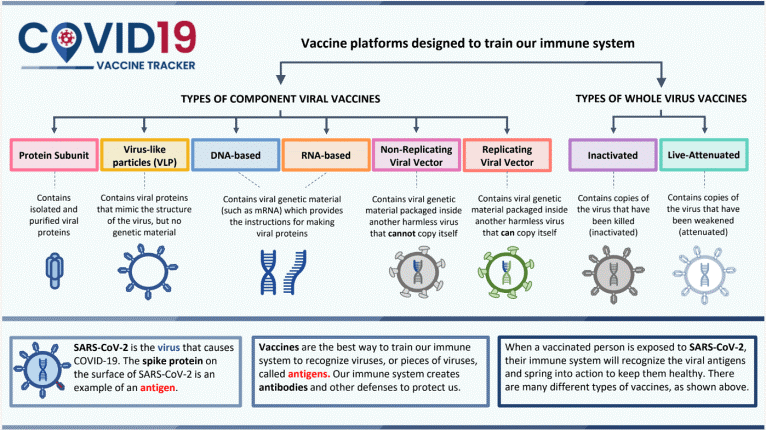 Different types of vaccines