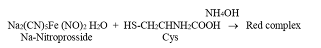 Nitroprusside test